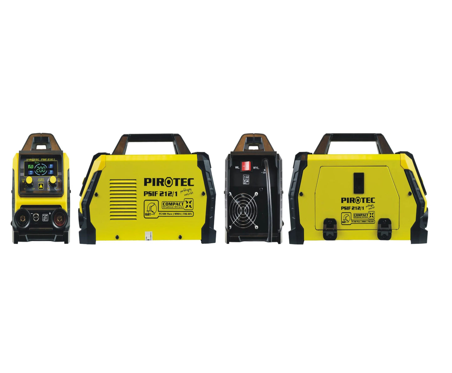 Aparat de sudura semiautomat Pirotec PSIF 212 / 1 FCAW / MMA / TIG lift, Harder HD1026