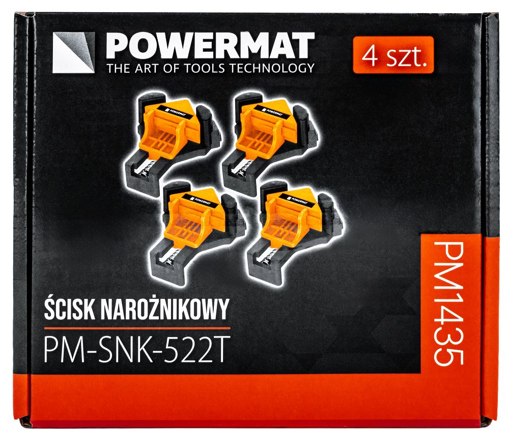 Set cleme de colt PM-SNK-522T, 4 bucati, Powermat PM1435