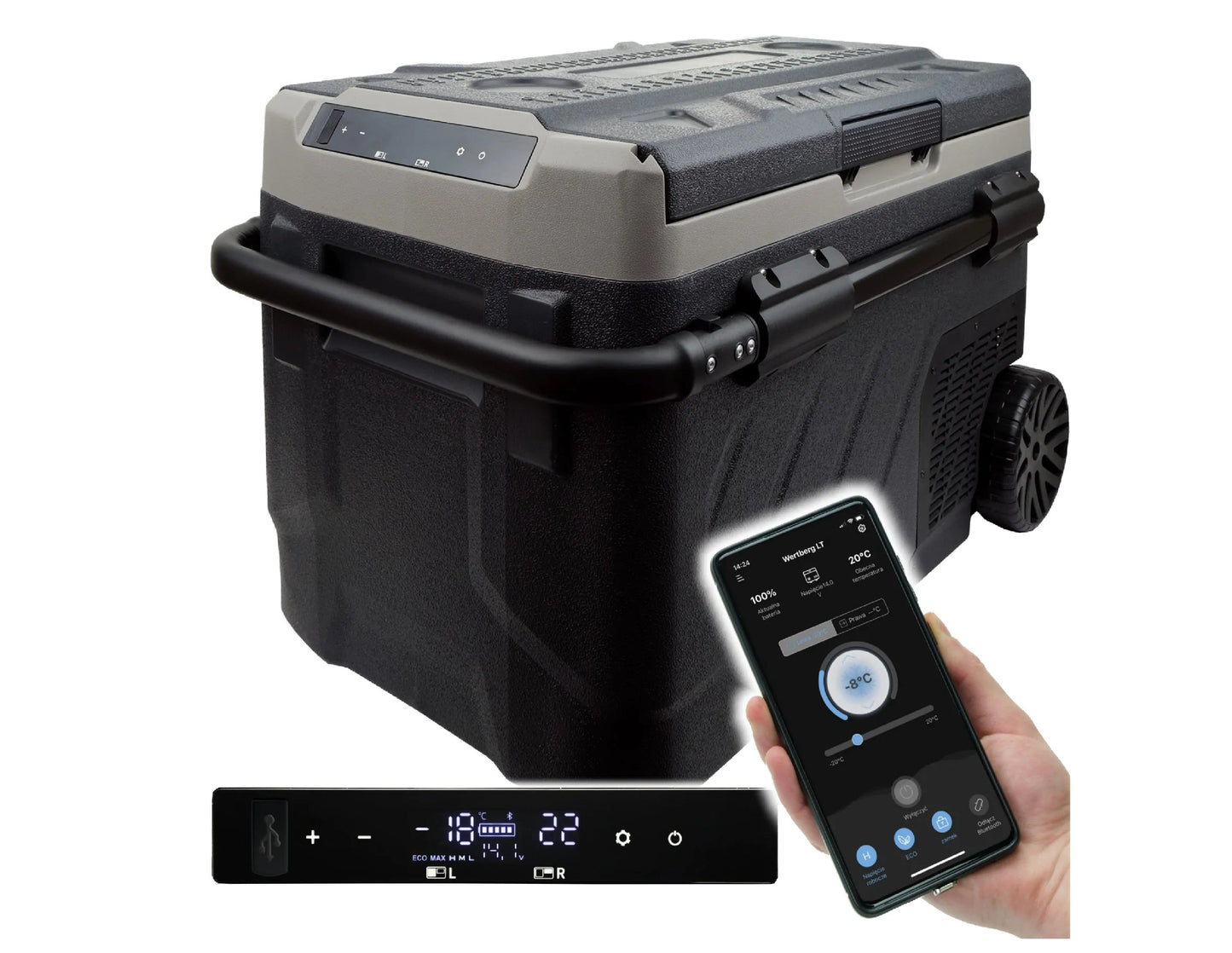 Lada frigorifica cu compresor Wertberg LT 6.40 BT, capacitate 40 l, -20°C - +20°C, Harder HD0132