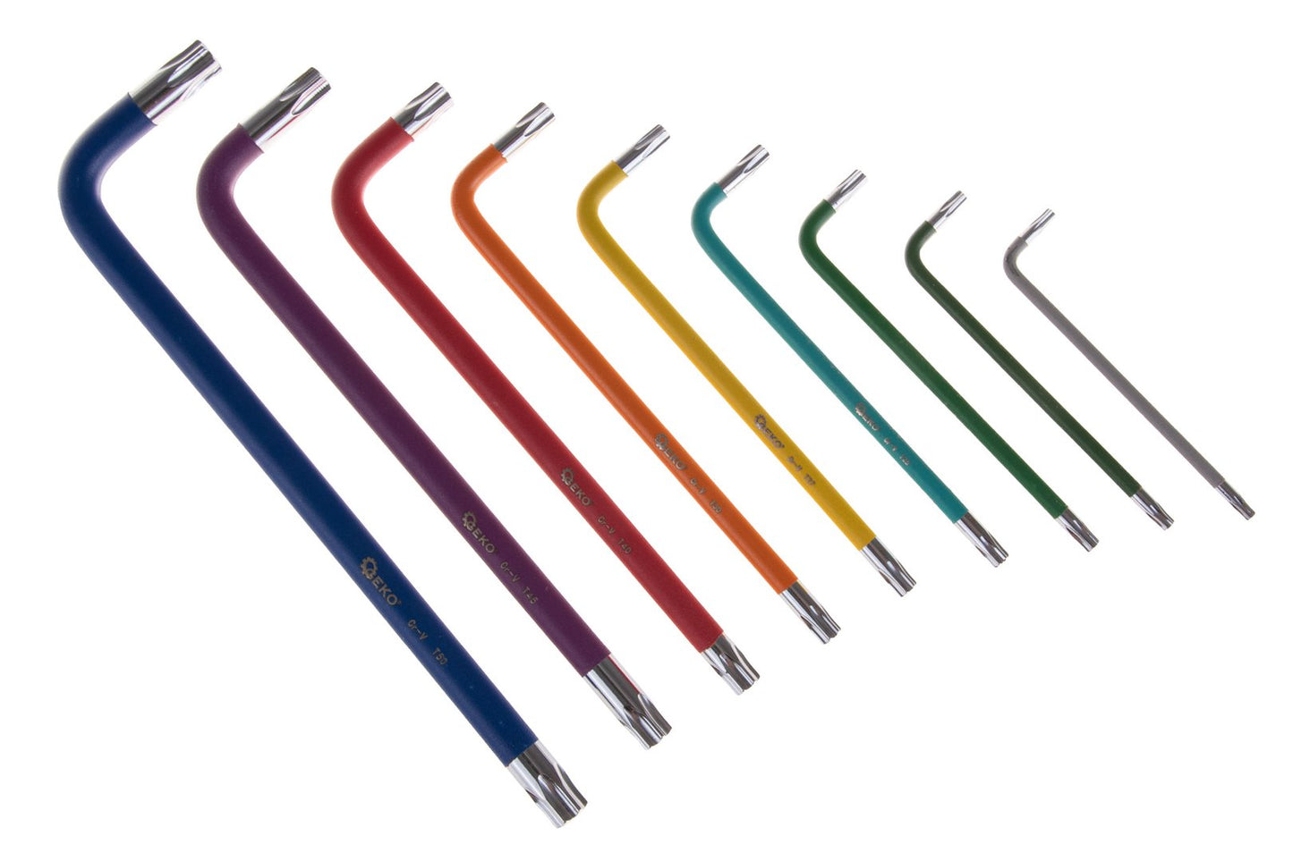 Set chei torx colorate T10-T50, 9 bucati, Geko G01709