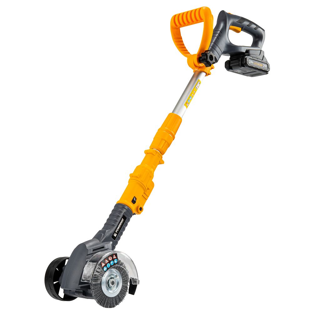 Masina pentru curatare rosturi pavele si taiere margini gazon cu acumulator PM-AKT-2AT, 21 V, Powermat PM1506