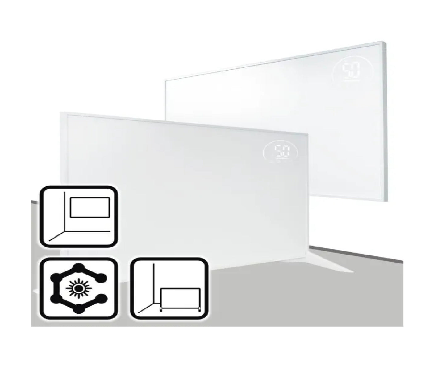 Panou de incalzire Wertberg IR 9.80, control Wi-fi, 800 W, Harder HD1014