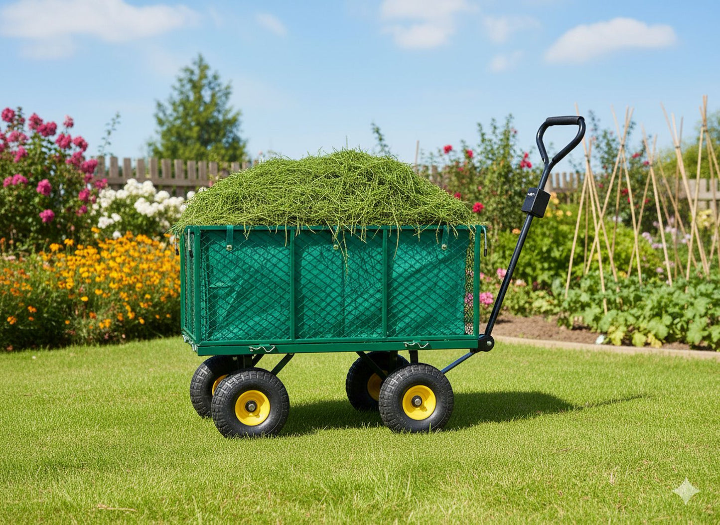 Carucior de gradina, 220 l, 96 x 51 x 40 cm, Geko G71125