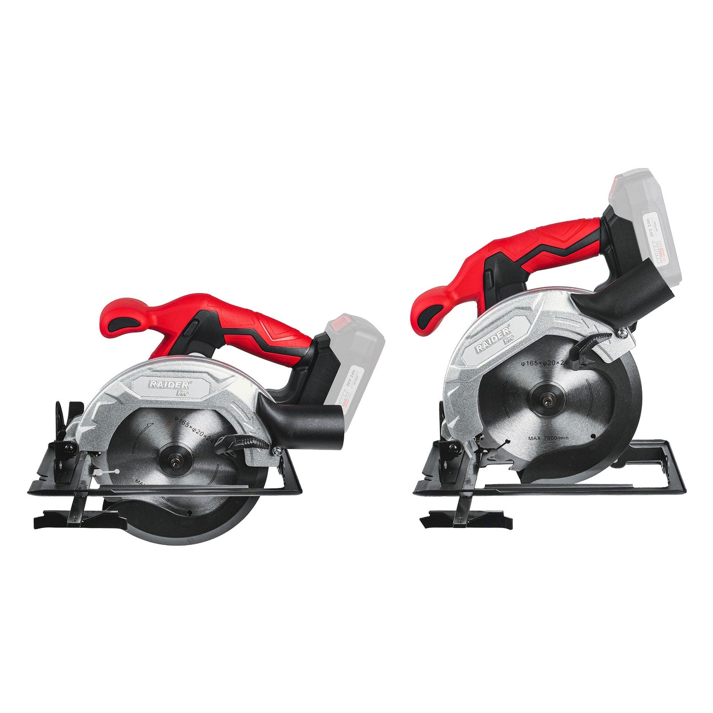 Fierastrau circular RDP-KCS20 Solo (fara acumulator si incarcator), 165 x 20 mm, LED, Raider 030174