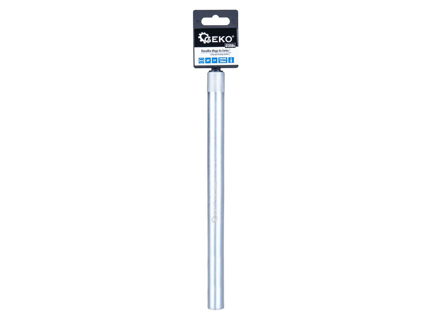 Cheie tubulara pentru bujii, 14 mm, 3 / 8", 250 mm, Cr-V, Geko G13504