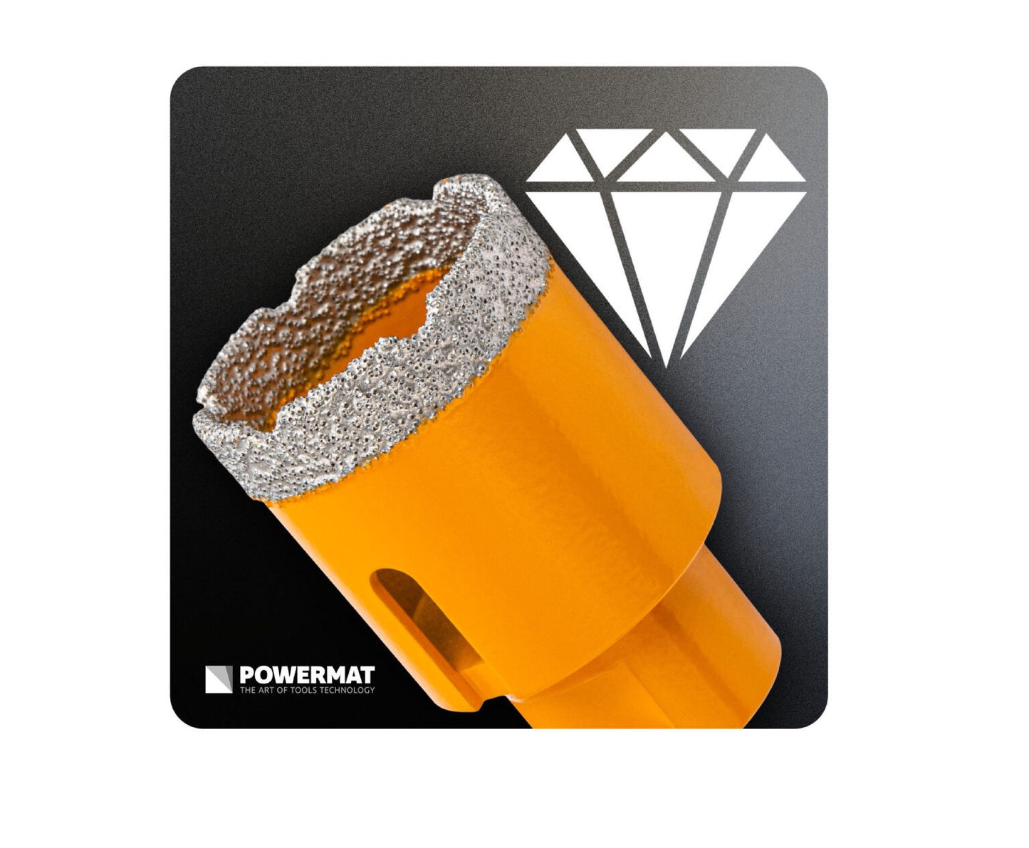 Carota diamantata pentru ceramica PM-DWK-40M14M, 40 mm, Powermat PM1574