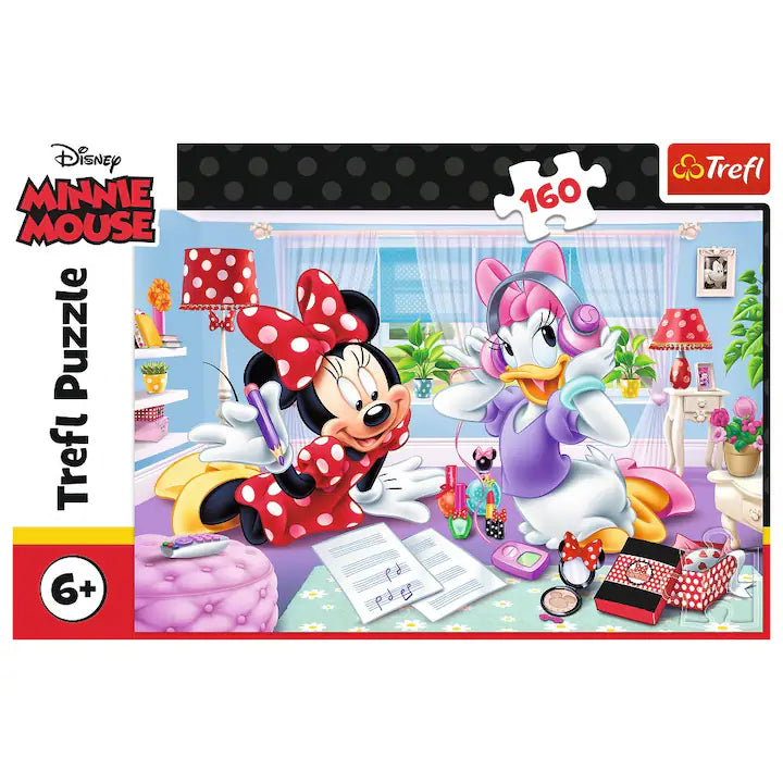 Puzzle Trfel Minnie Mouse O zi cu cei mai buni prieteni, 160 piese, Lean 26381