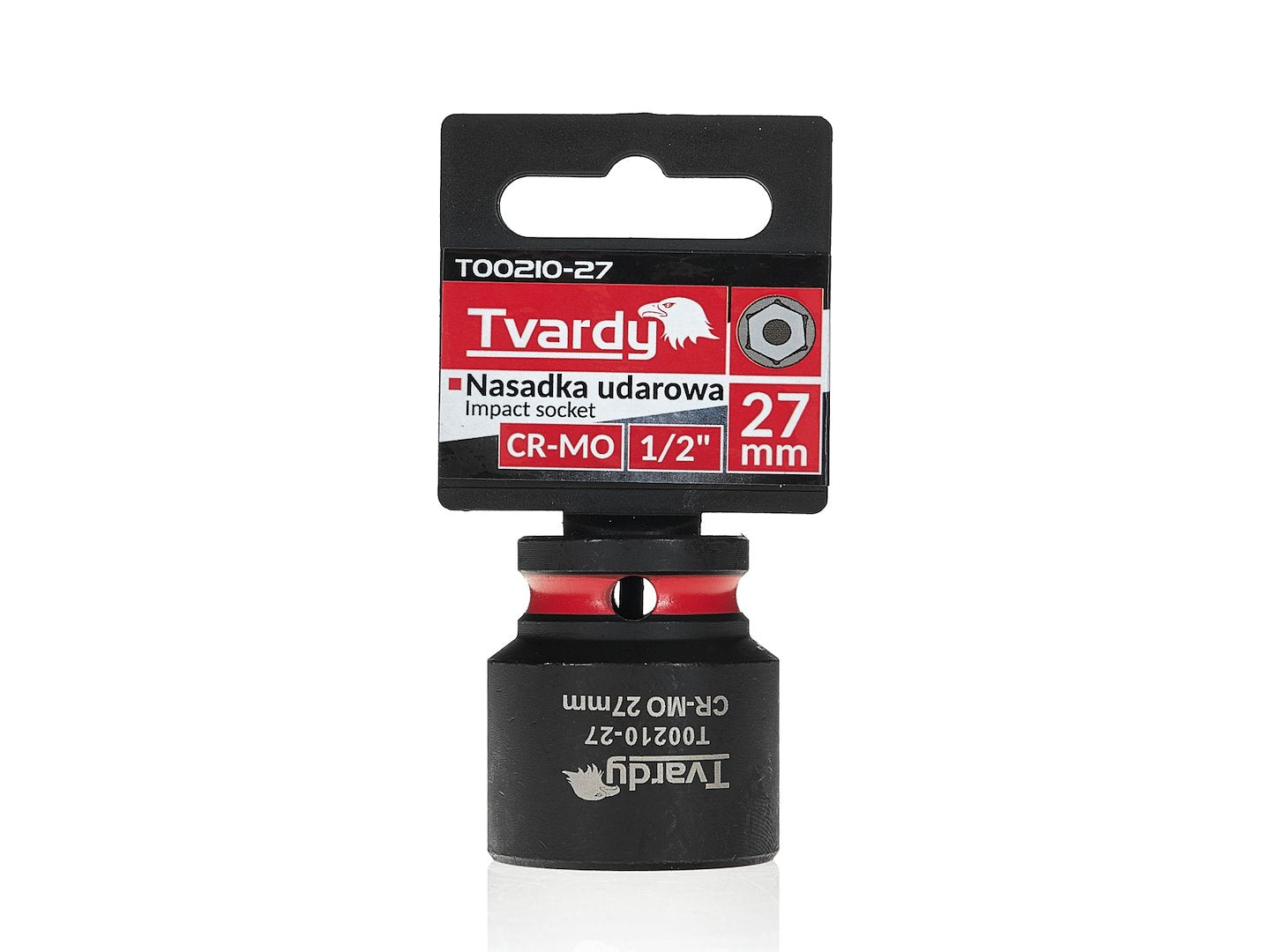 Cheie tubulara de impact in 6 puncte, 1 / 2", 27 mm, Tvardy T00210-27