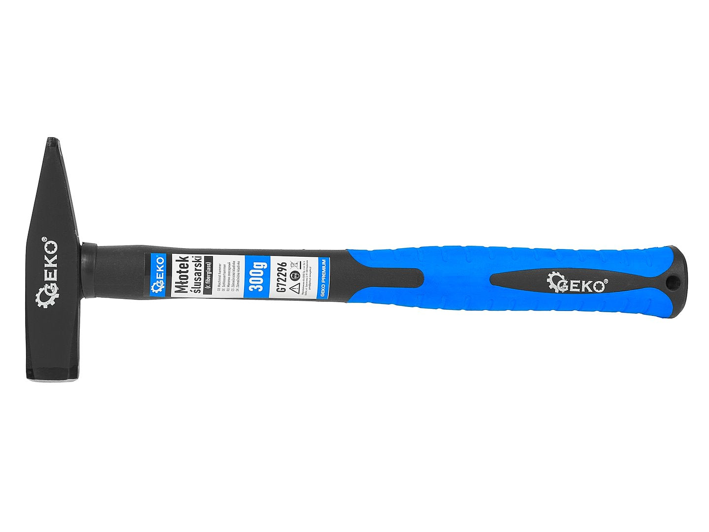 Set ciocane cu maner din fibra de sticla, 100g - 2000 g, 7 bucati, Geko G72296