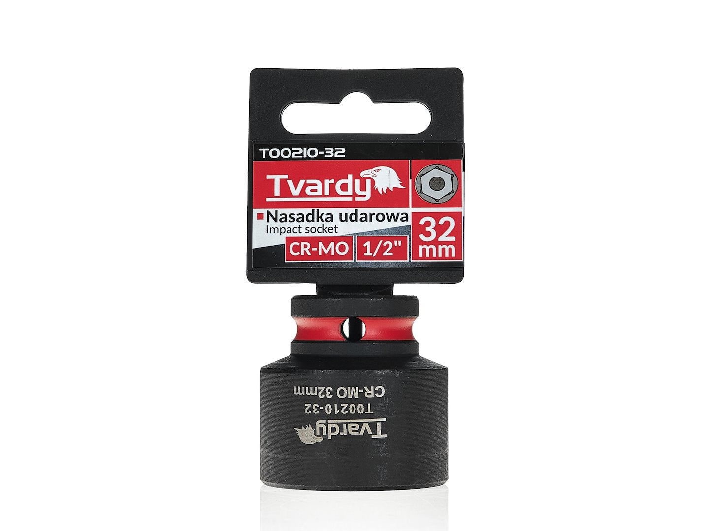 Cheie tubulara de impact in 6 puncte, 1 / 2", 32 mm, Tvardy T00210-32
