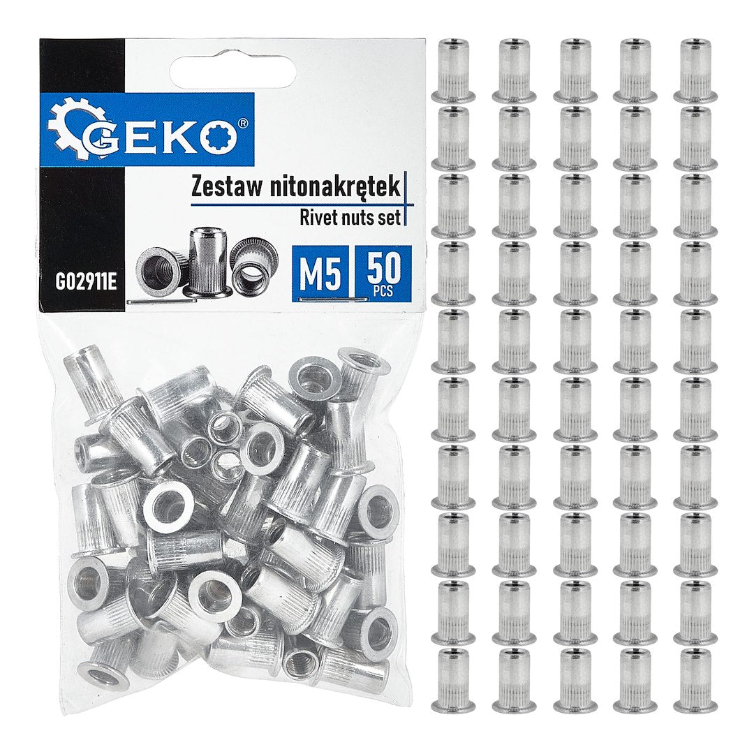 Set pop-nituri M5, 0.5-2.5, 50 bucati, Geko G02911E