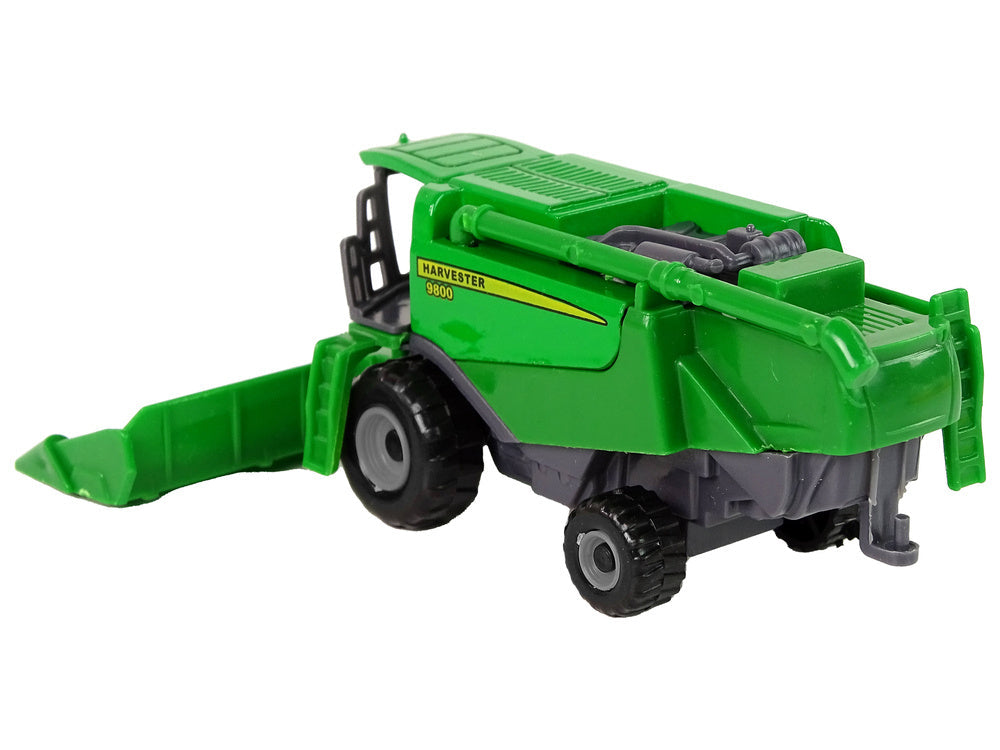 Vehicul agricol pentru recoltare, 8 x 4.5 x 4 cm, verde Lean 14819