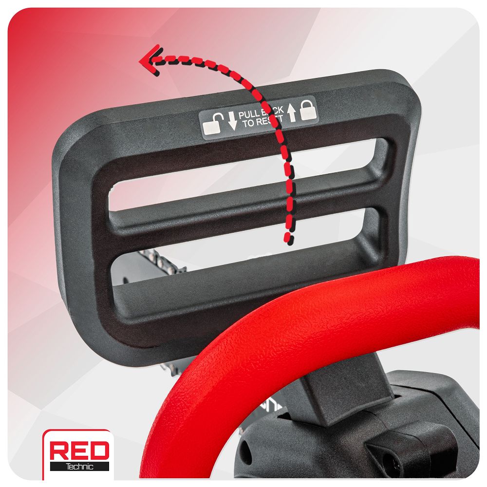 Drujba electrica pe acumulator, 4 Ah, 350 W, Red Technic RTPAK0124