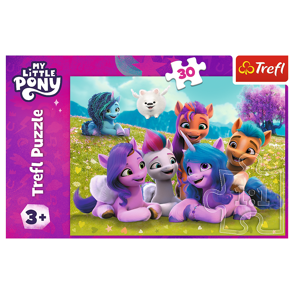 Puzzle Trefl My Little Pony, Poneii Prietenosi, 30 piese, Lean 25881