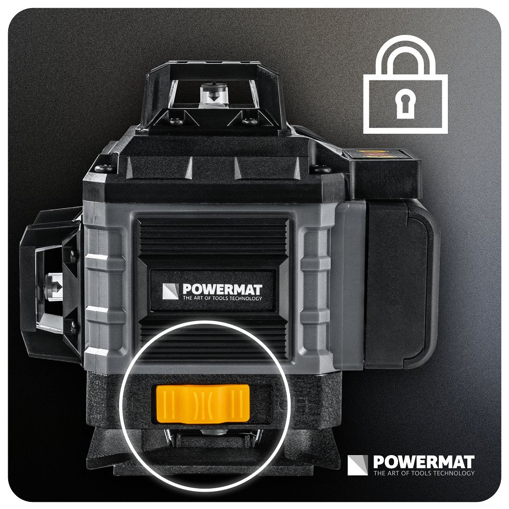 Nivela laser in cruce PM-PLK-4DM2, Powermat PM1493