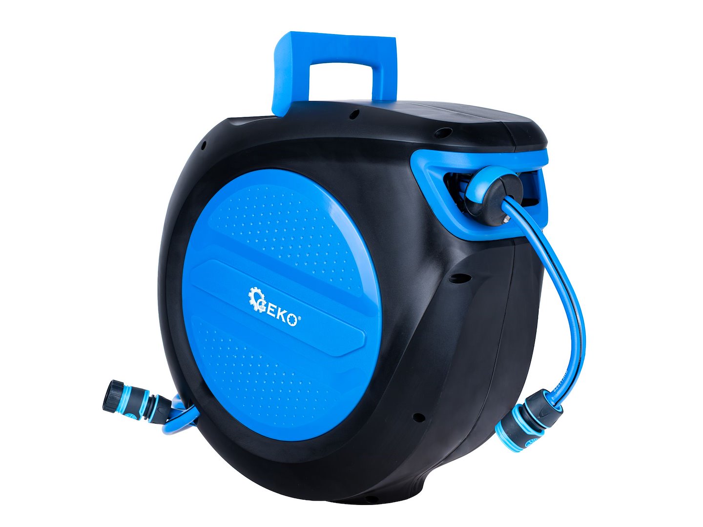 Furtun de gradina cu tambur automat Sky-Line, 1 / 2", 30 m, Geko G72981