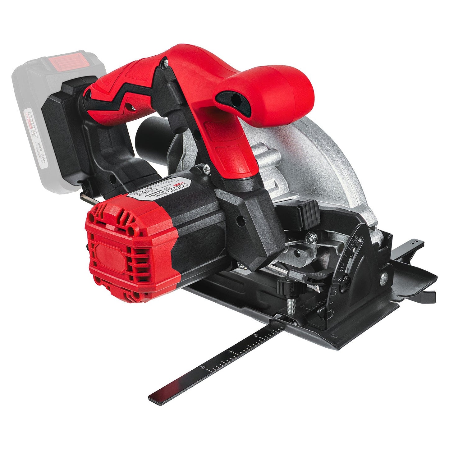 Fierastrau circular RDP-KCS20 Solo (fara acumulator si incarcator), 165 x 20 mm, LED, Raider 030174