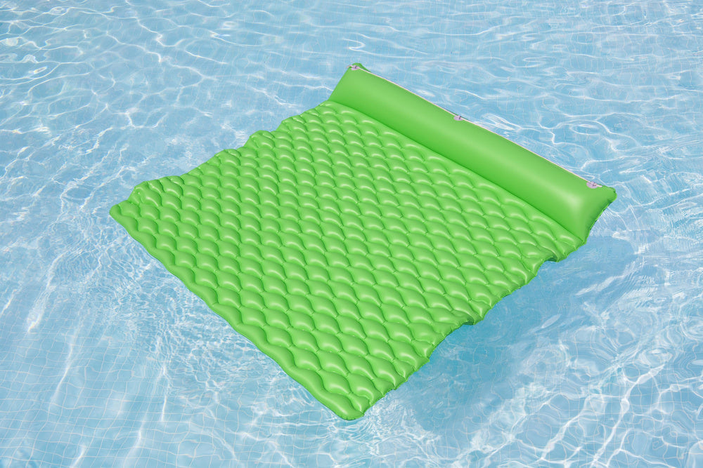 Saltea de plaja gonflabila, 213 x 170 x 21 cm, PVC, verde, Bestway 21675