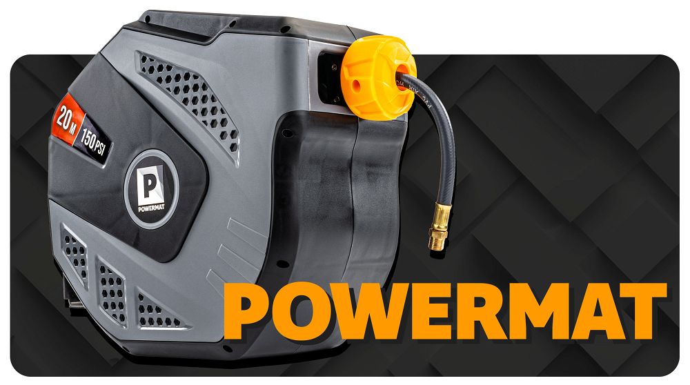 Furtun pneumatic pe tambur PM-ABNW-20MN, 20 m, Powermat PM1407