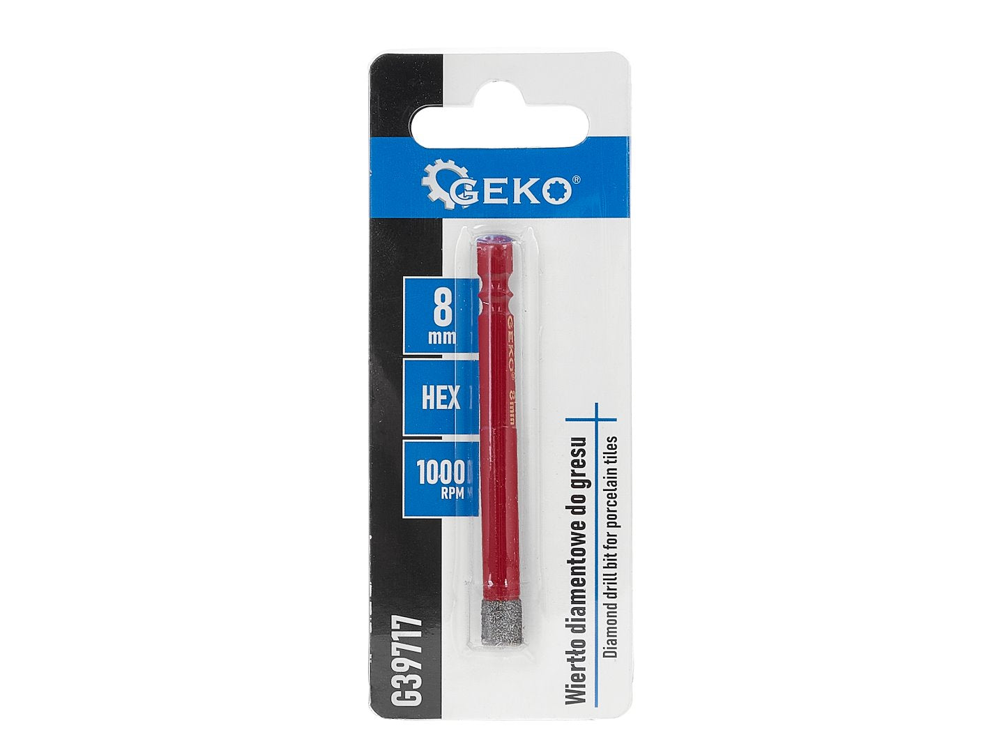 Burghiu diamantat pentru ceramica HEX, 8 mm, Geko G39717