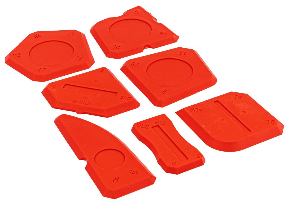 Set profile din silicon, spatula si racleta, 9 bucati, Red Technic RTKDS0156