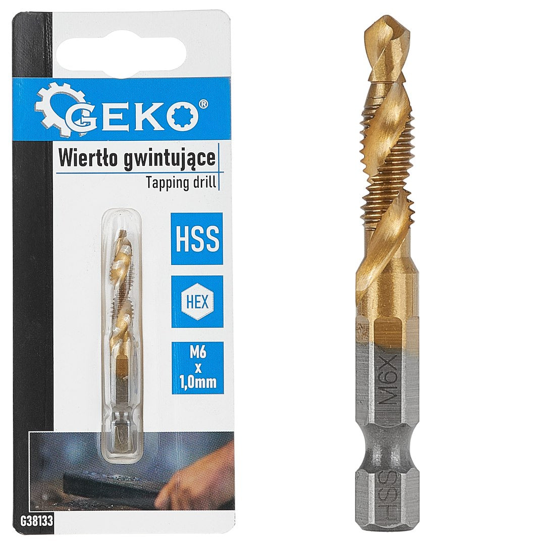 Burghiu HSS HEX, M6 x 1 mm, Geko G38133