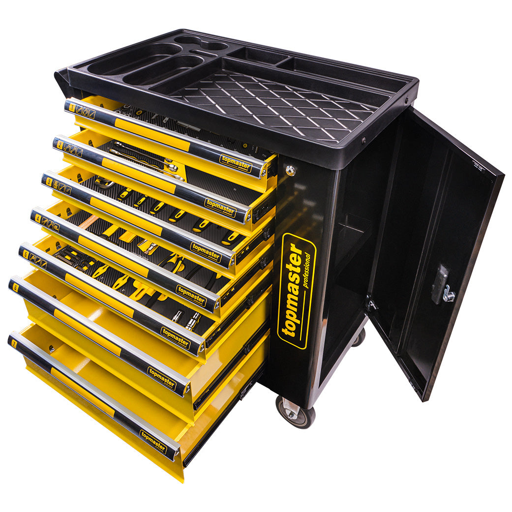 Dulap de scule cu 7 sertare, 219 piese, Topmaster 455550