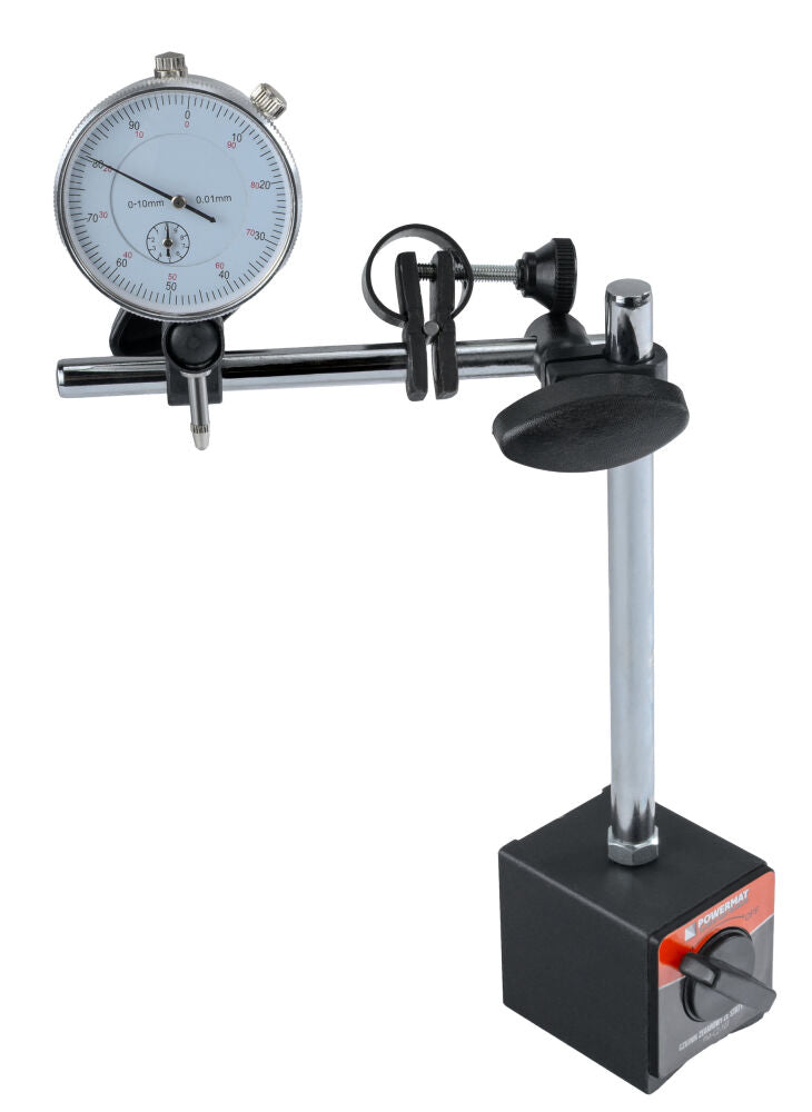 Set ceas comparator cu suport magnetic PM-CZ-10T, 0-10 mm, Powermat PM1521