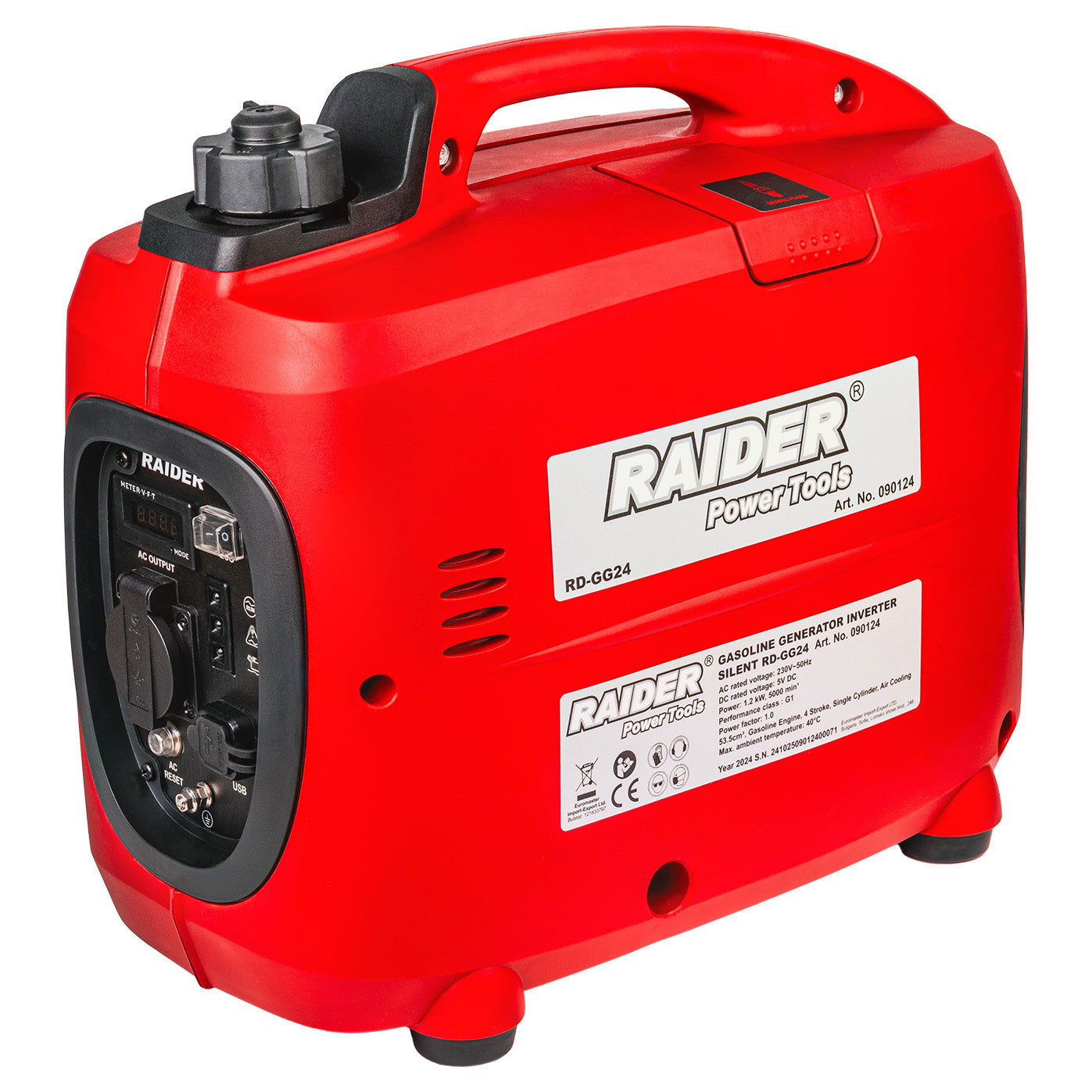 Generator pe benzina RD-GG24, 1.2 kW, Raider 090124