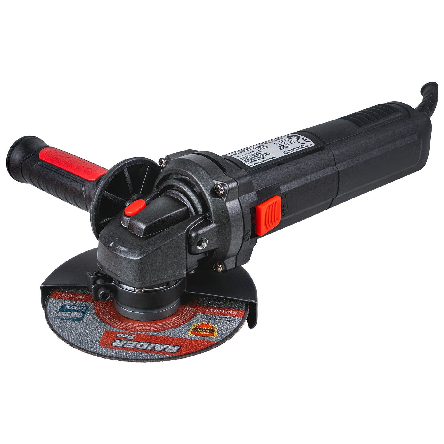 Polizor unghiular RDP-AG80 Black Edition, 125 mm, 750 W, Raider 020150