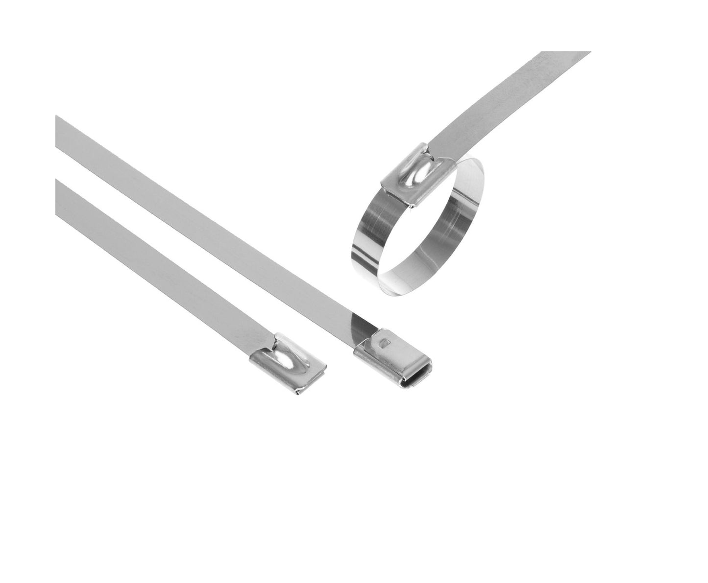 Set cleme din inox, 7,9x350mm, 100 bucati, Geko G17261