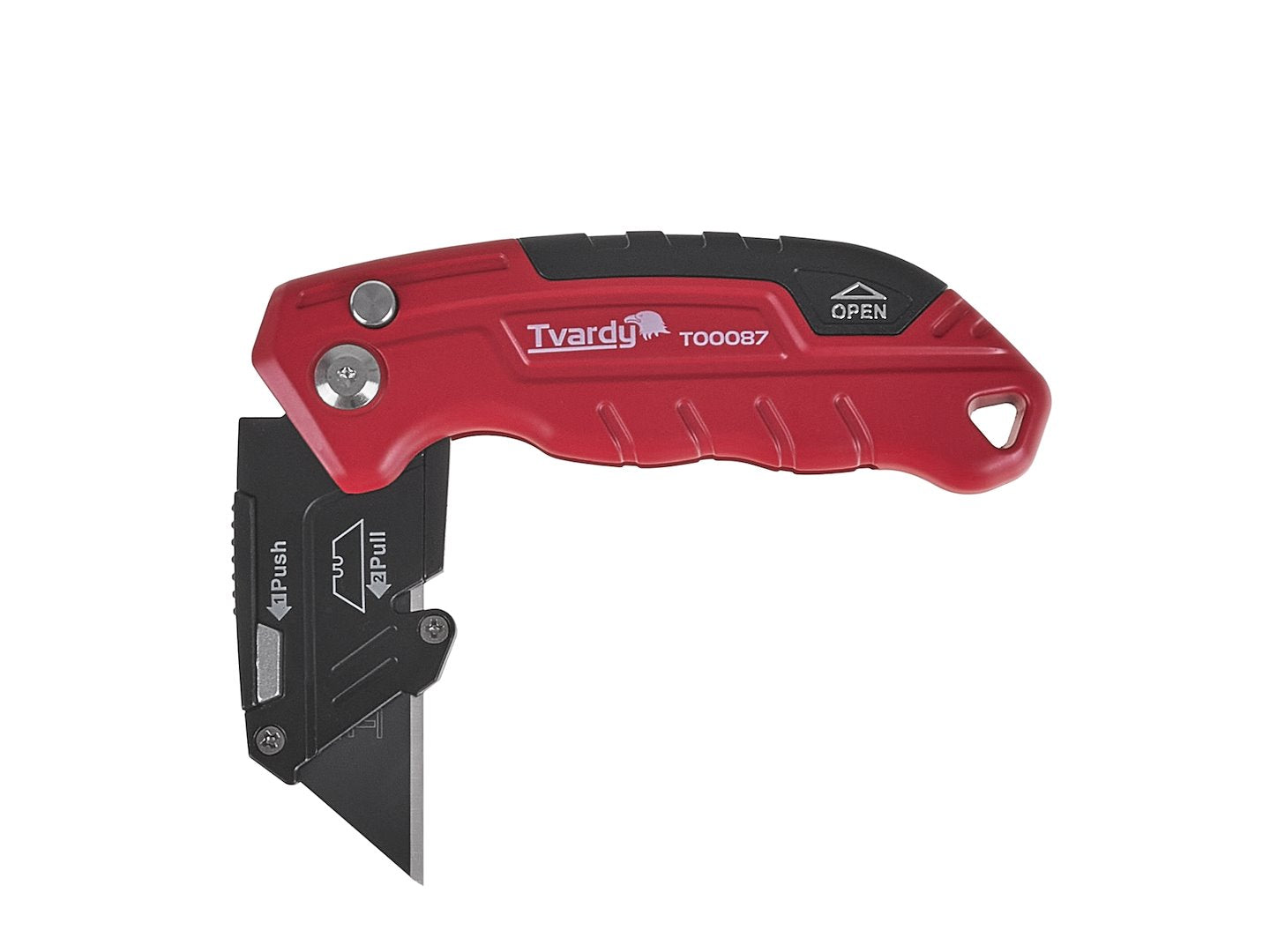 Cutter pliabil cu lama trapezoidala SK2H, 60 x 19 x 0.6 mm, Tvardy T00087A
