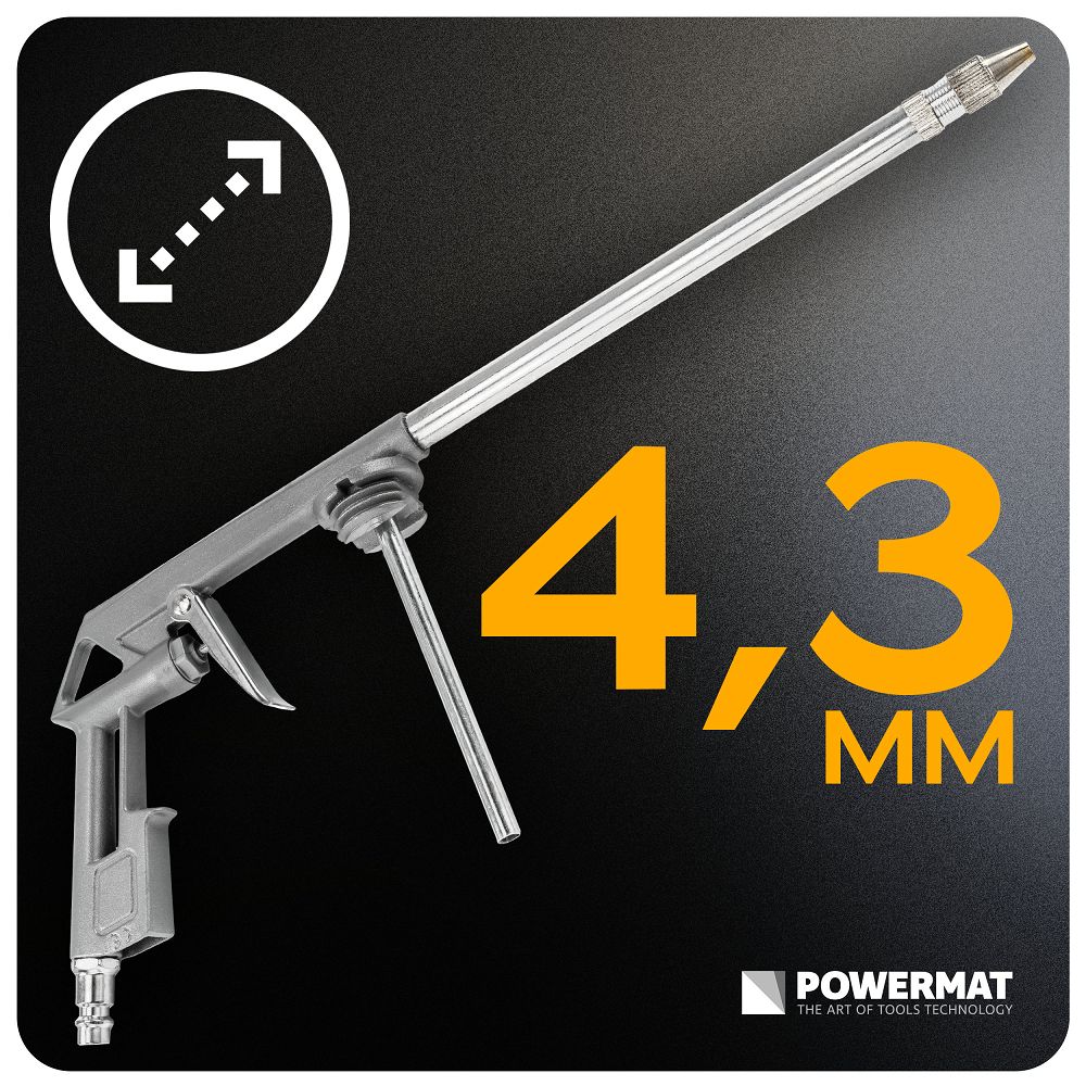 Pistol pentru gresare PM-PDR-210T, 0.85 l, Powermat PM1476