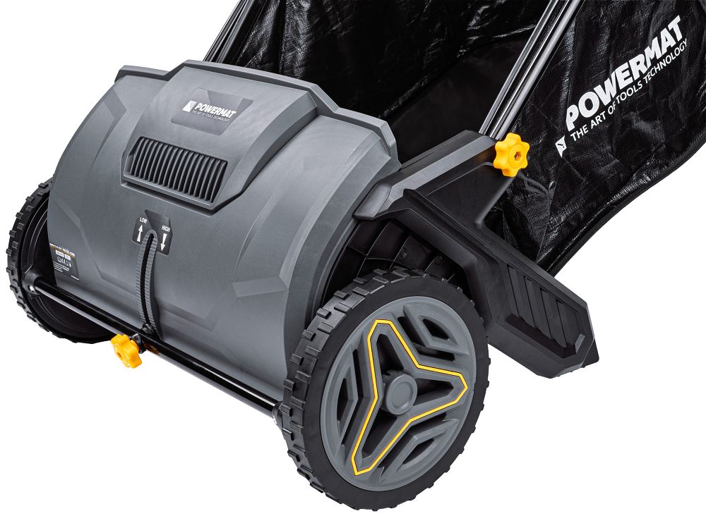 Colector manual de frunze PM-ZDL-530M, 0-40 mm, latime de lucru 530 mm, capacitate cos 100 l, Powermat PM1391