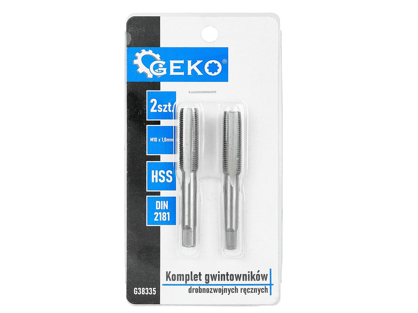Set tarozi pentru filetare manuala, M10 x 1,0 mm, 2 bucati, Geko G38335