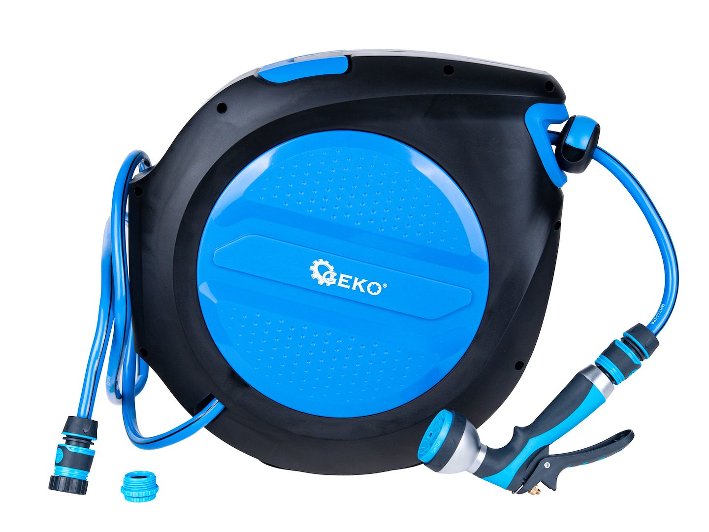 Furtun de gradina cu tambur automat Sky-Line, 1 / 2", 30 m, Geko G72981