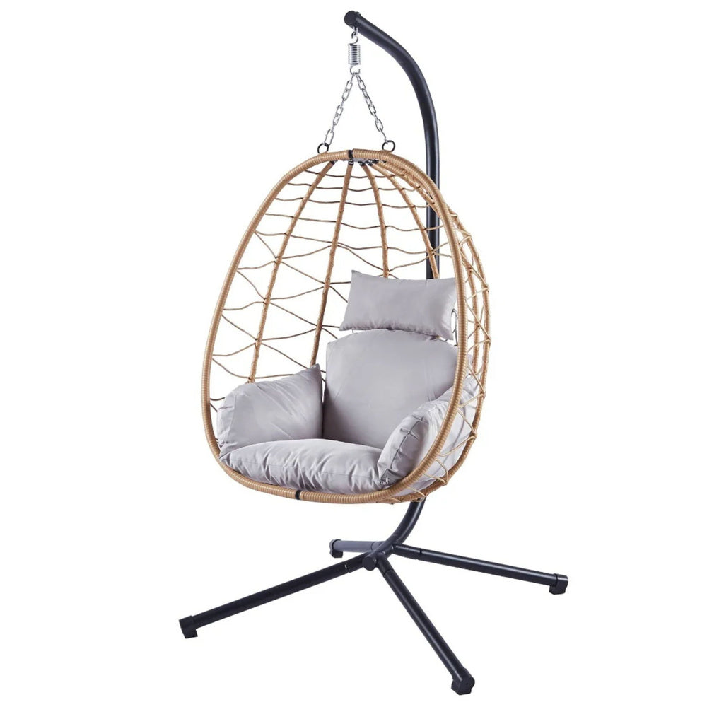 Balansoar suspendat de gradina Cocoon, maro, 110 cm, Lean 30644