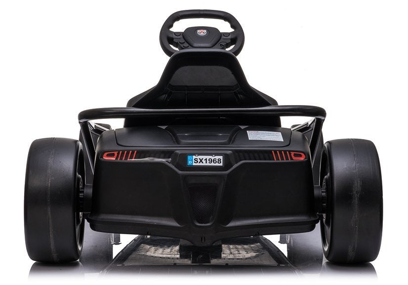 Kart electric Drift SX1968, 2 motoare 100W, 15-18 km/h, alb, Lean 5200