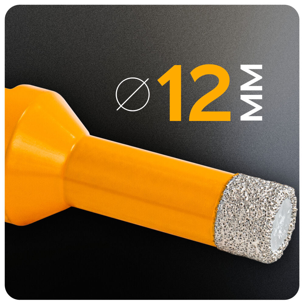 Carota diamantata pentru ceramica PM-DWK-12M14M, 12 mm, Powermat PM1569