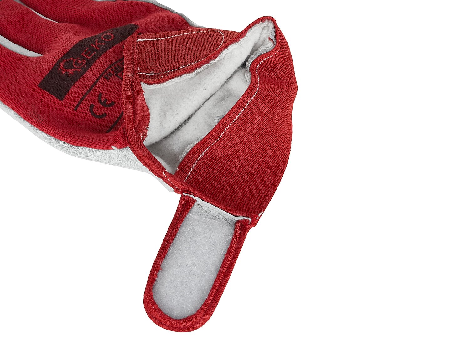 Manusi de lucru din piele de capra, velcro, marimea 8, Geko G73515