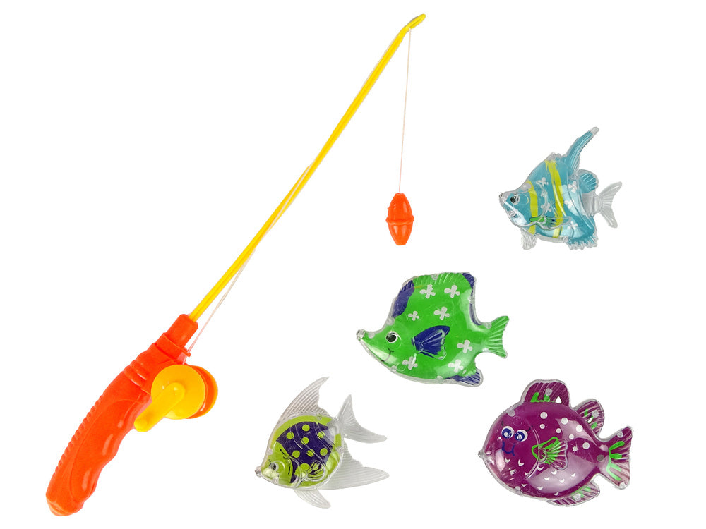 Set 4 pestisori si undita de jucarie, Multicolor, Lean 13072