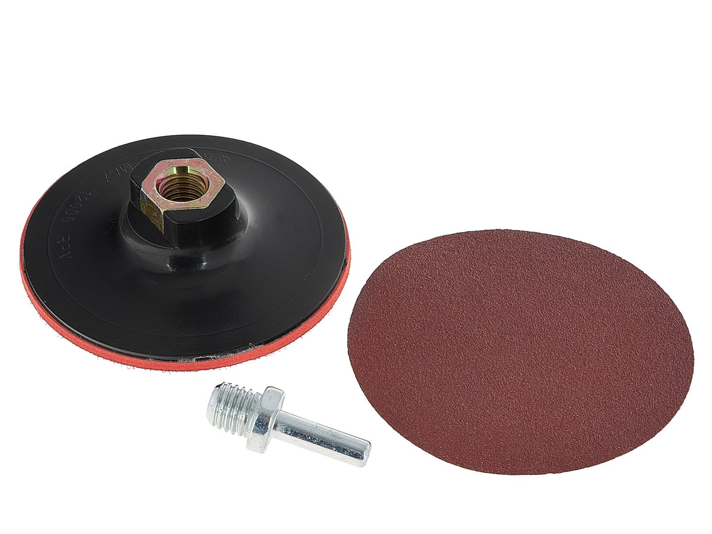 Disc de slefuit pentru polizor unghiular cu adaptor, 100 mm, Geko G00314