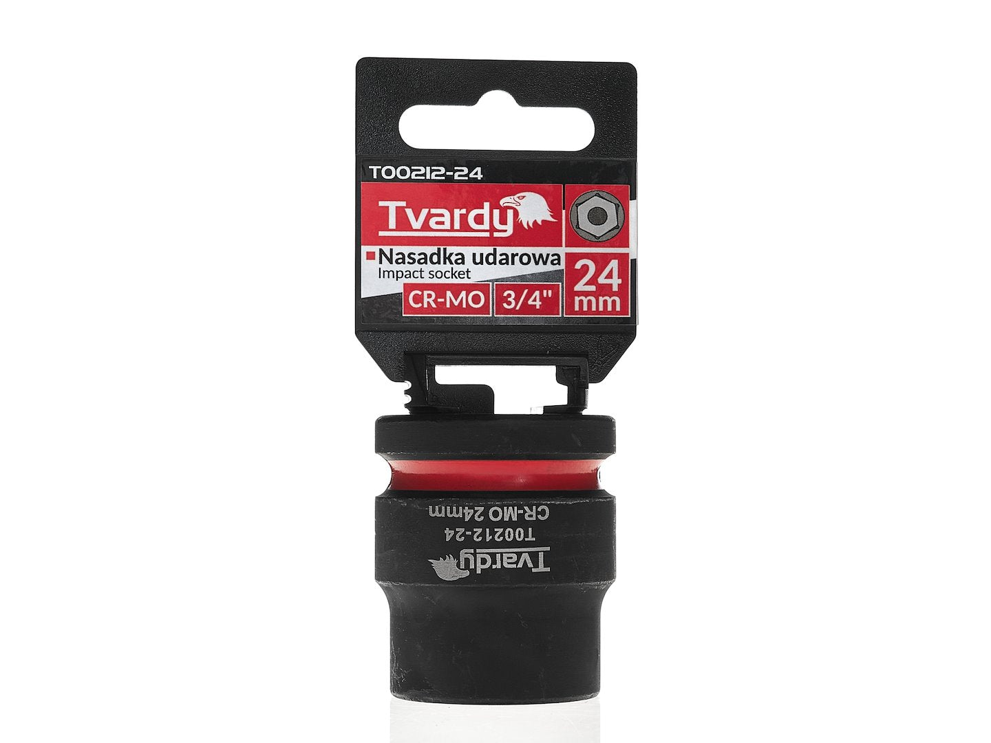 Cheie tubulara de impact in 6 puncte, 3 / 4", 24 mm, Tvardy T00212-24