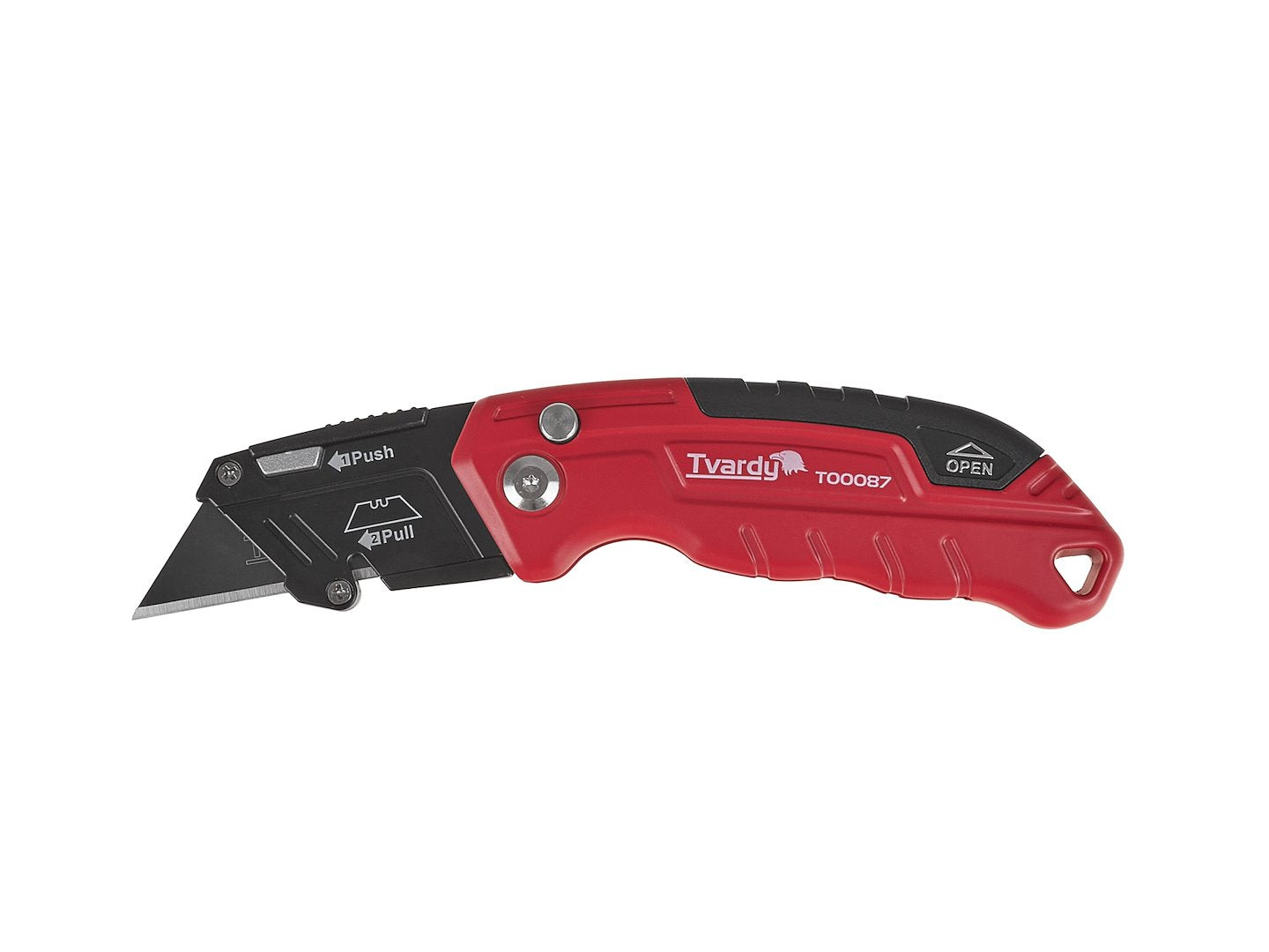 Cutter pliabil cu lama trapezoidala SK2H, 60 x 19 x 0.6 mm, Tvardy T00087A