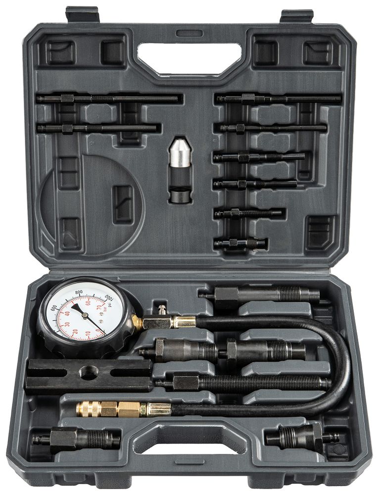Tester compresie pentru motoare diesel PM-MCSD-16T, 16 piese, Powermat PM1524