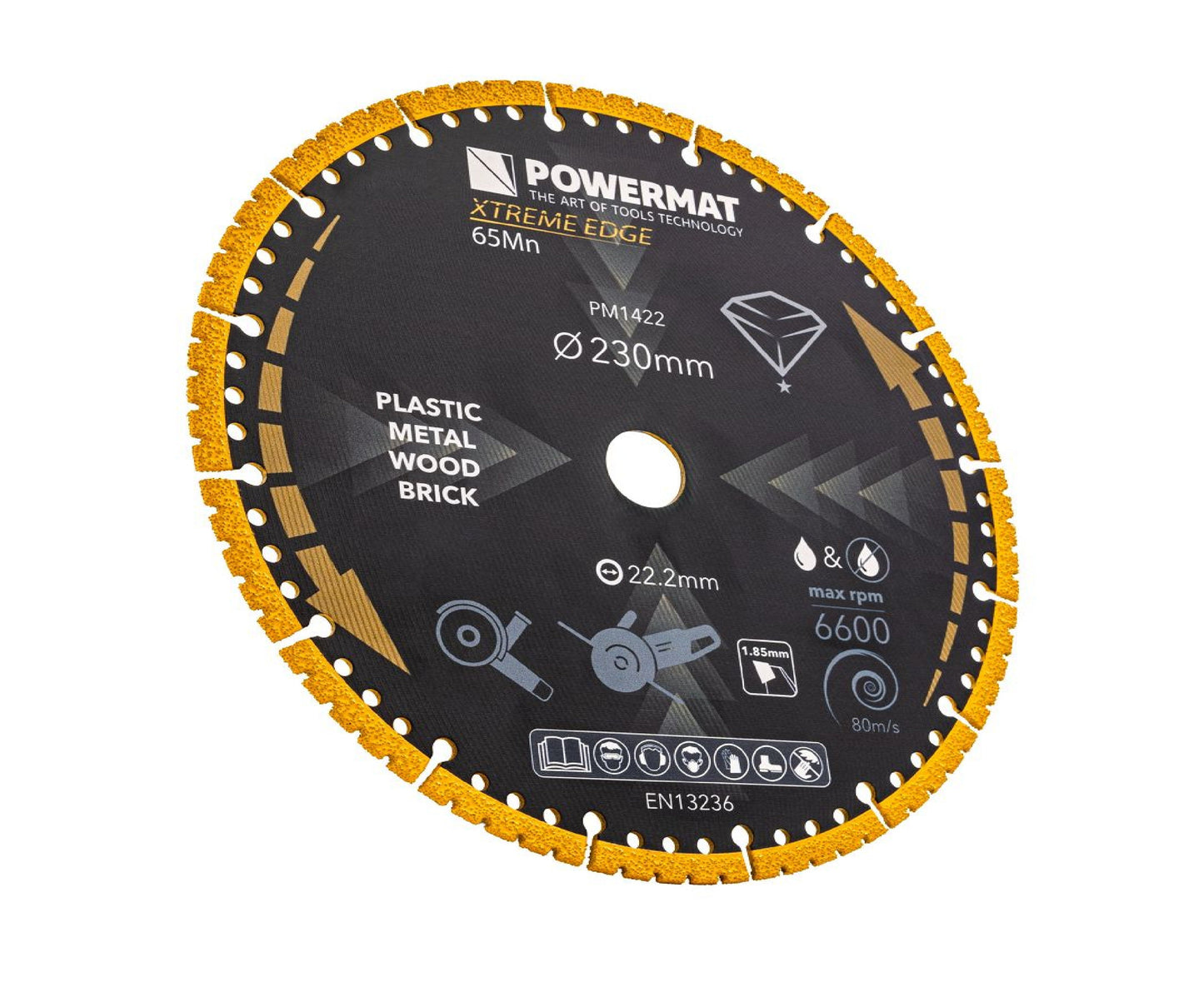 Disc diamantat universal PM-TDCS-2301T, 230 mm, Powermat PM1422