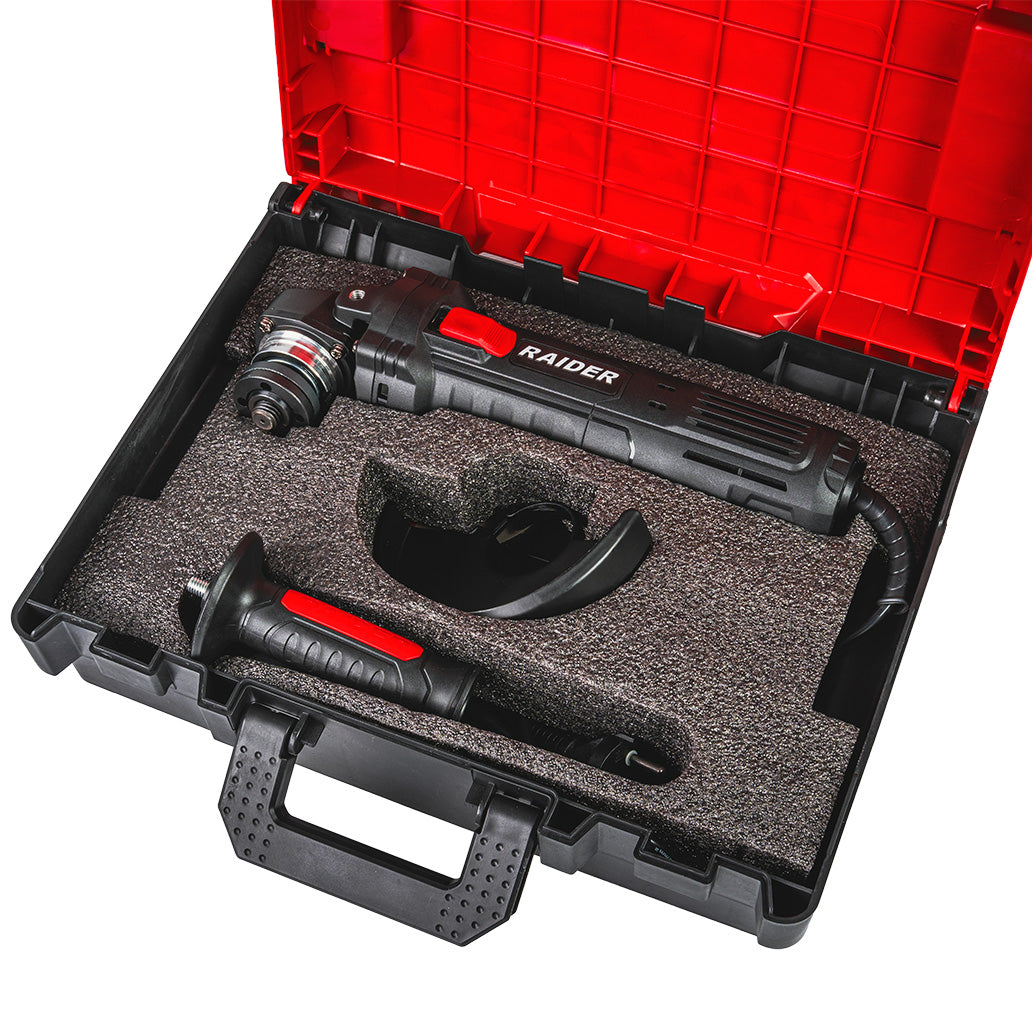 Polizor unghiular RDP-AG79 Black Edition, 125 mm, 900 W, Raider 020151