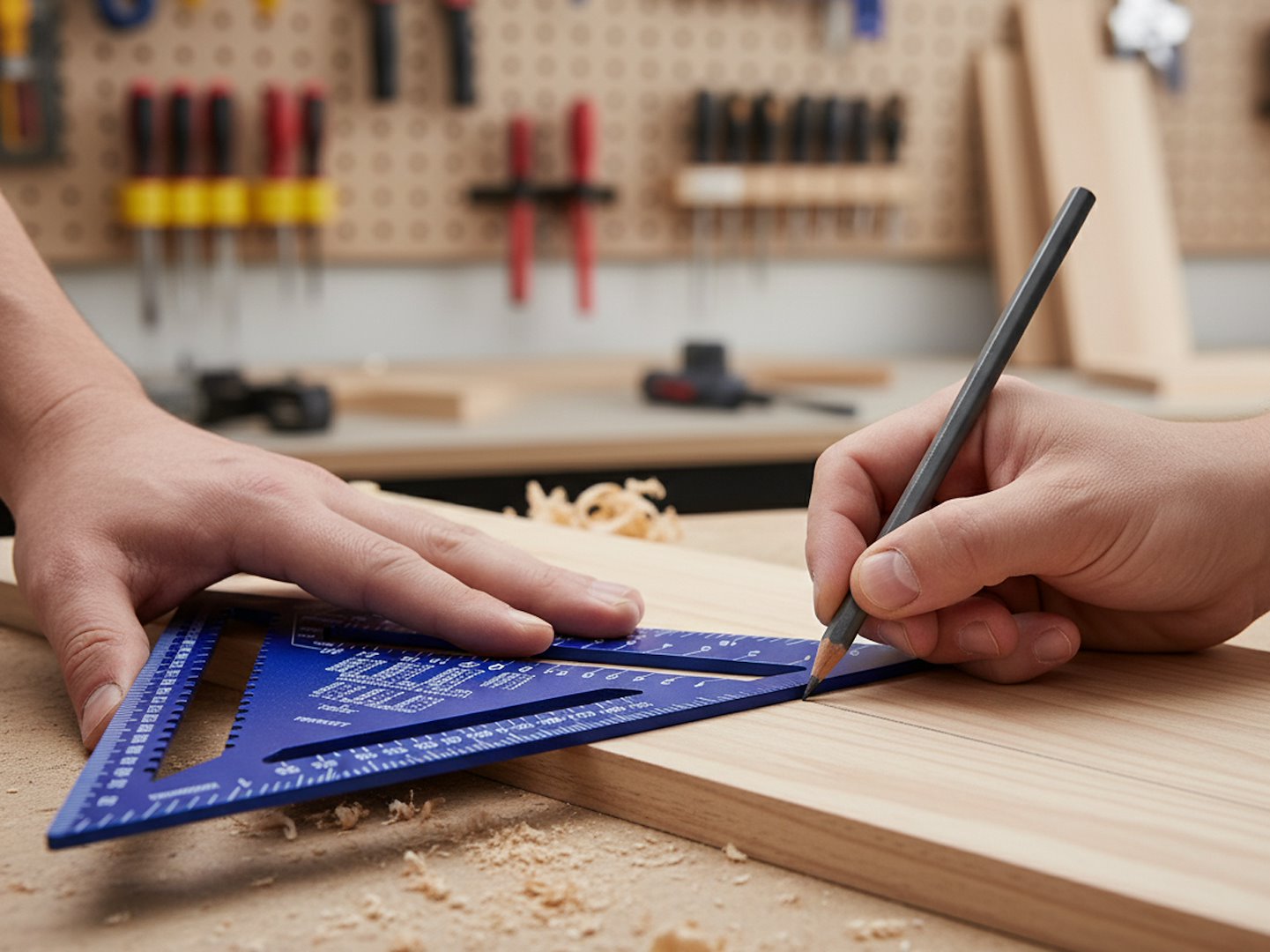 Echer pentru tamplarie si constructii, 300 mm x 300 x 430 mm, Geko G29071