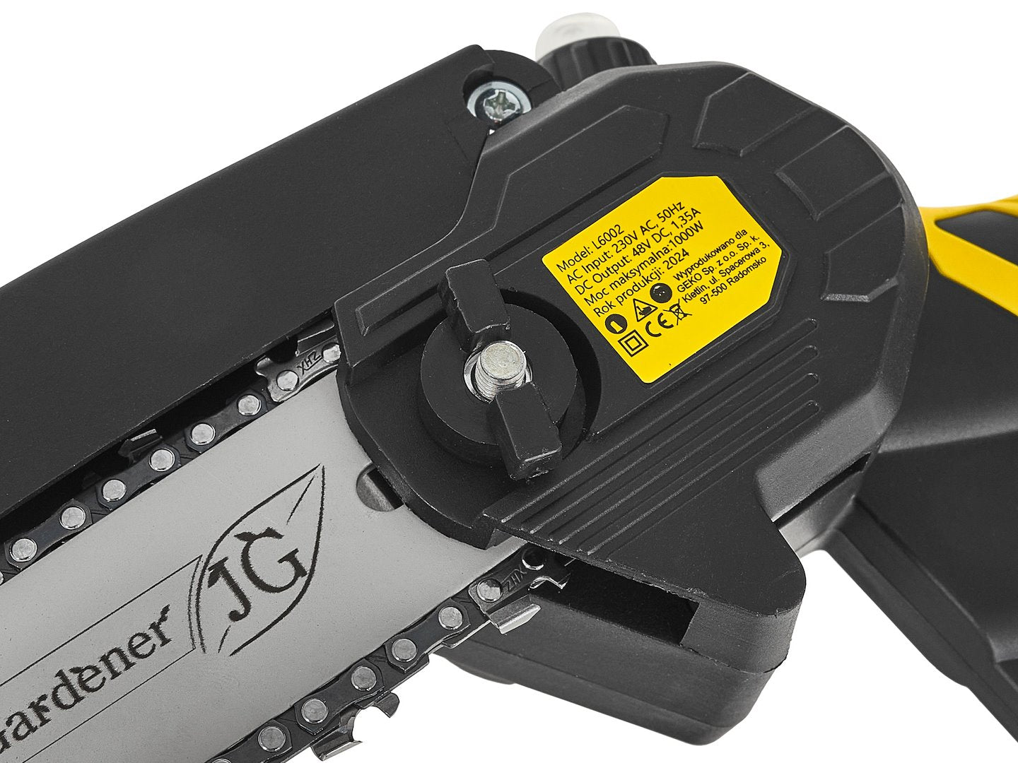 Fierastrau cu lant cu acumulator si brat telescopic, 1.65 - 2.50 m, 2 x 2 Ah, 21 V, John Gardener G80666