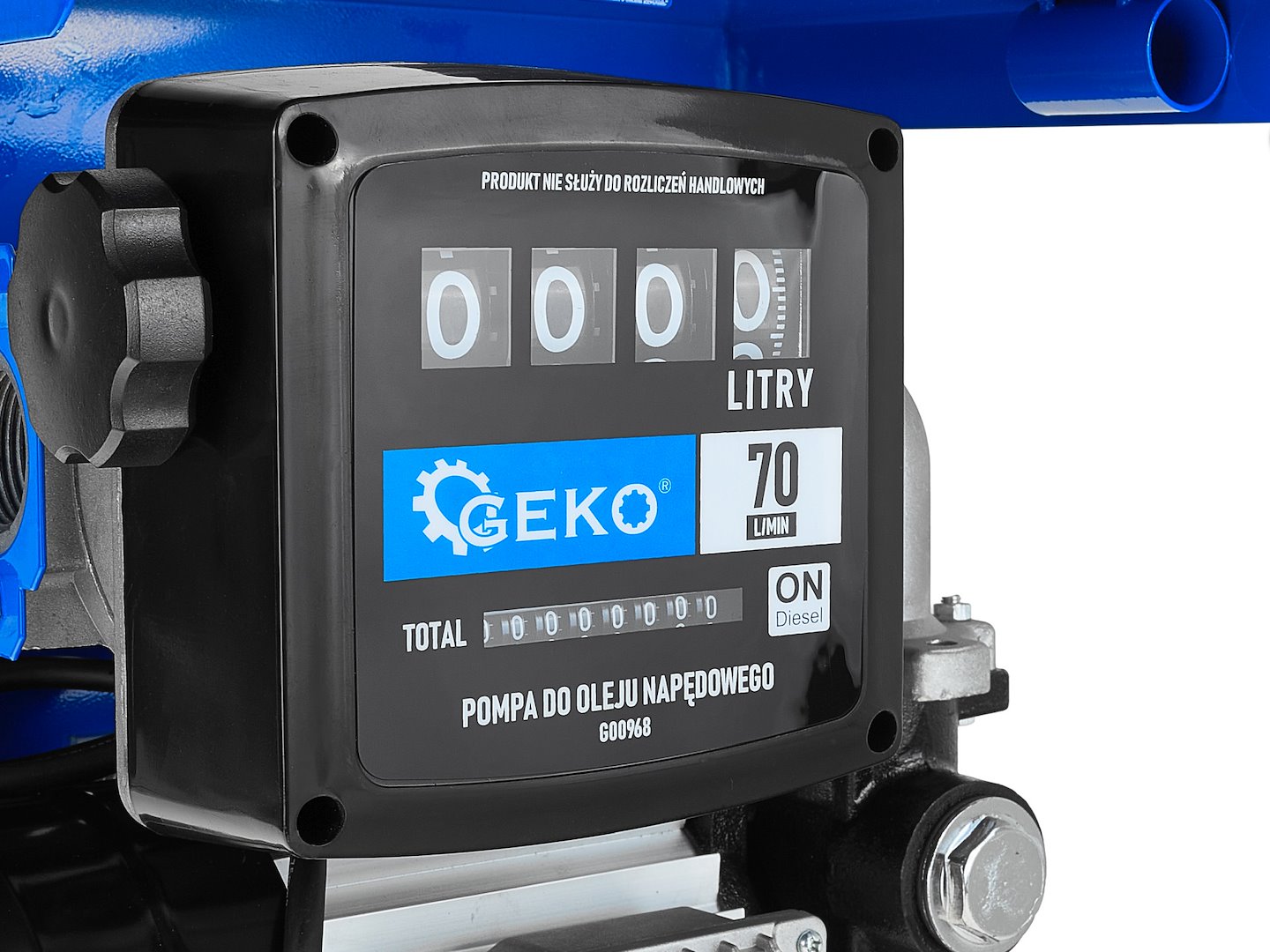 Pompa CPN pentru transfer motorina cu contor, 70 l / min, 900 W, Geko G00968